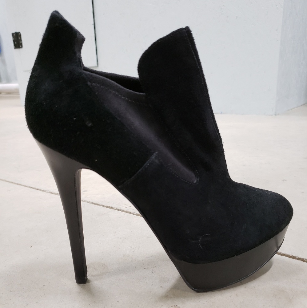 Joan & David Black Platform Booties